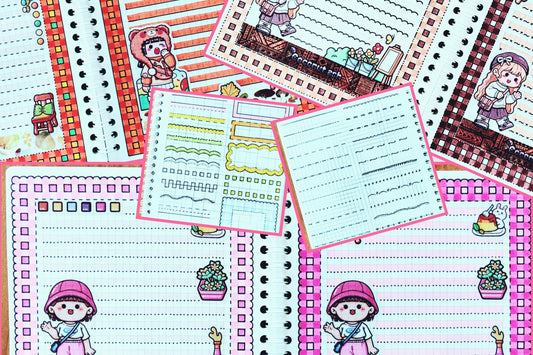 40 Simple Frame and Line Ideas for Kawaii Journaling Pages - The Kawaii Nest
