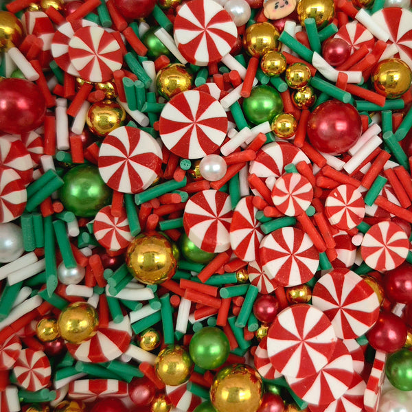 Christmas Candy Polymer Sprinkle Mix