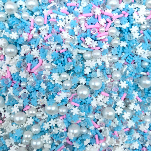Snowfall Christmas Polymer Sprinkle Mix