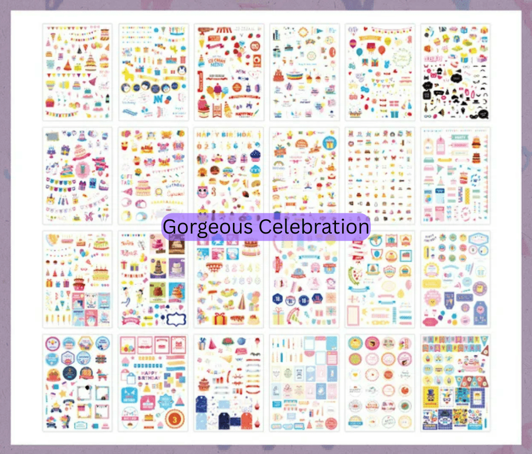24 Page Book of Beautiful Washi Stickers - The Kawaii Nest