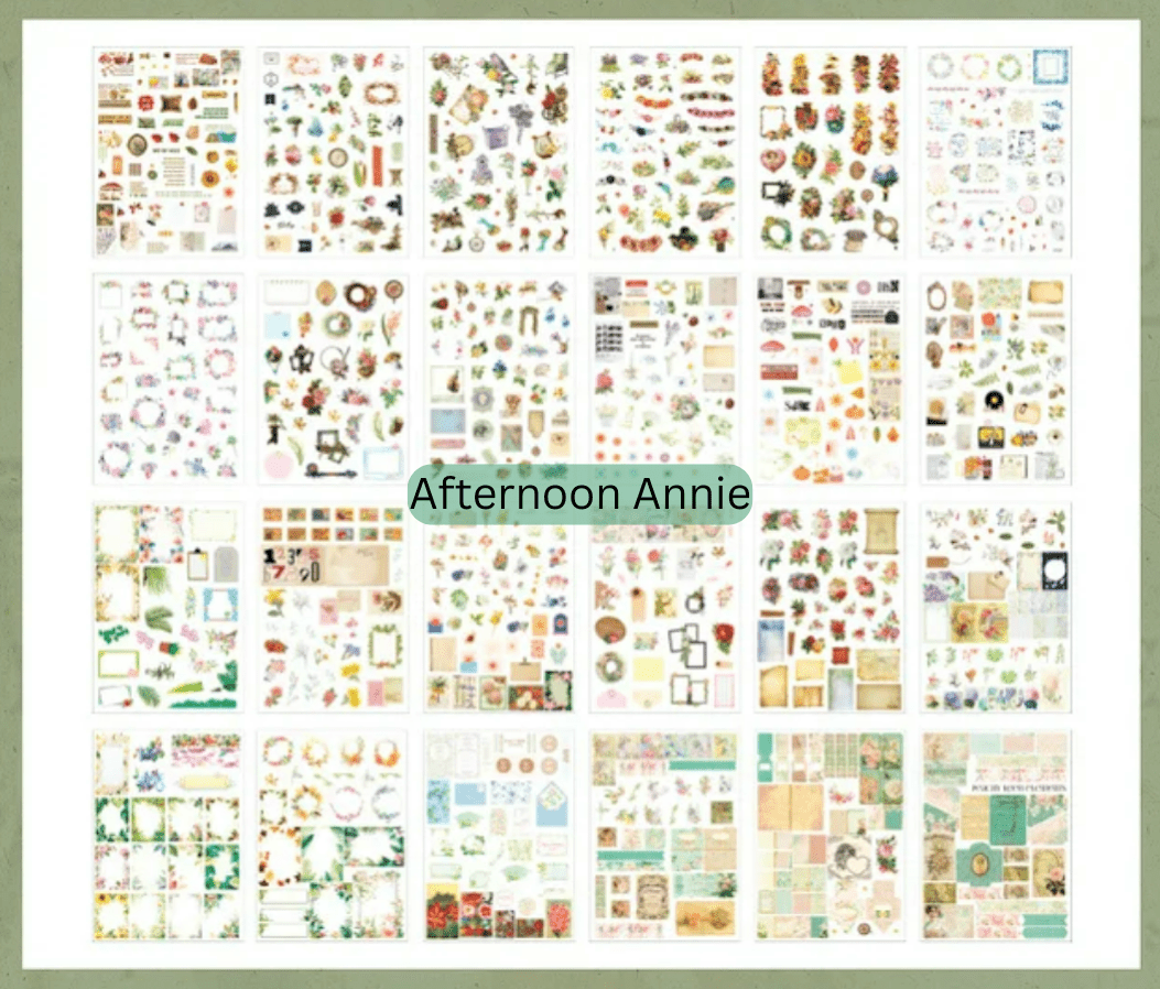 24 Page Book of Beautiful Washi Stickers - The Kawaii Nest