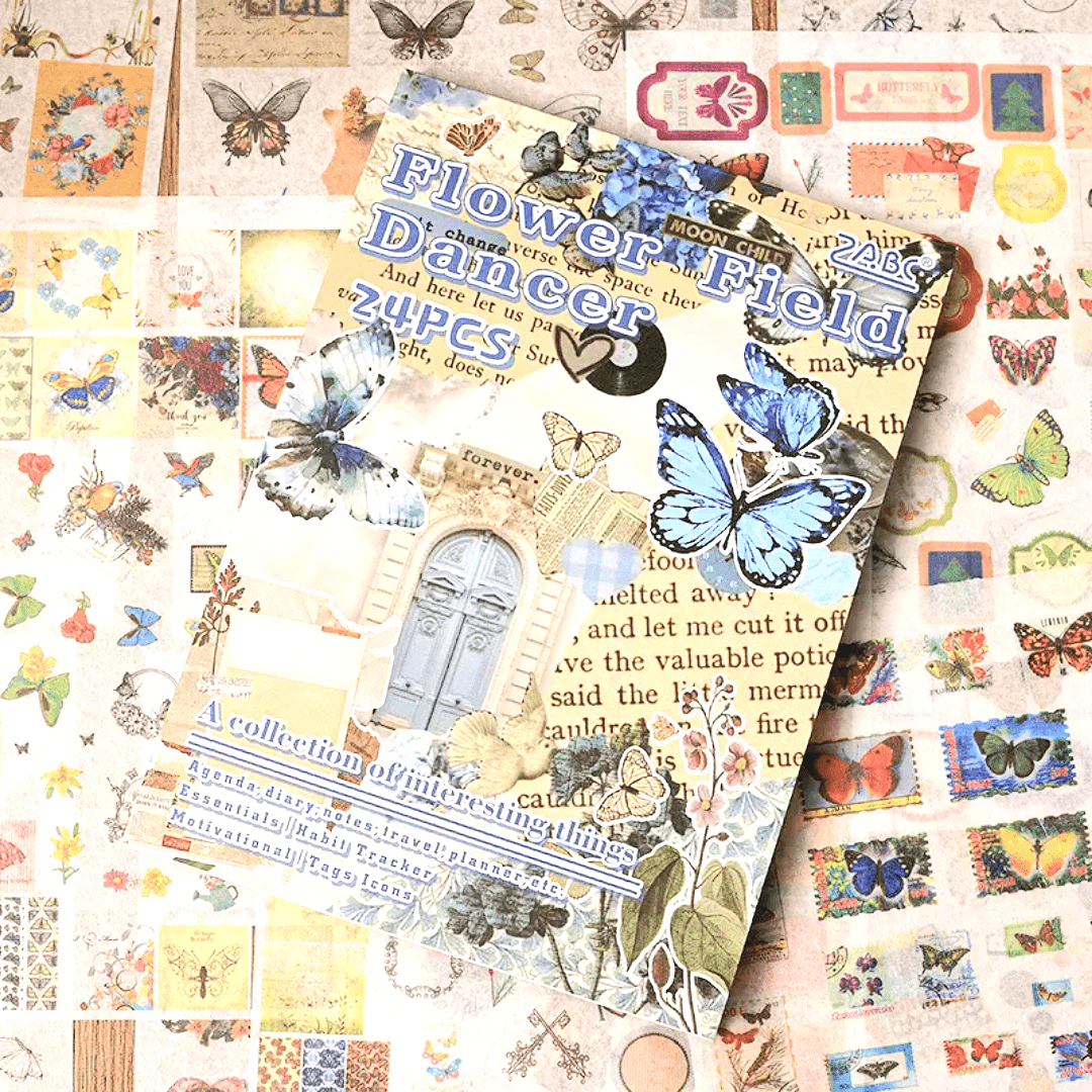 24 Page Book of Beautiful Washi Stickers - The Kawaii Nest