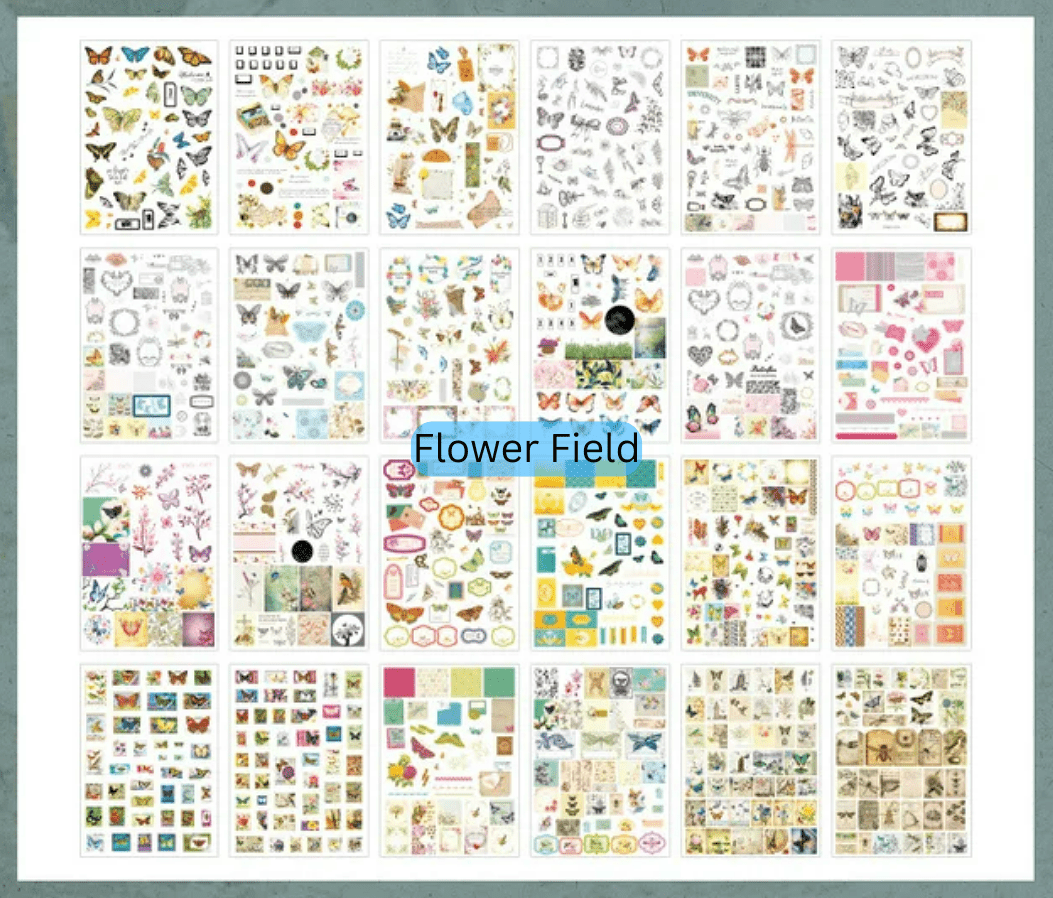 24 Page Book of Beautiful Washi Stickers - The Kawaii Nest