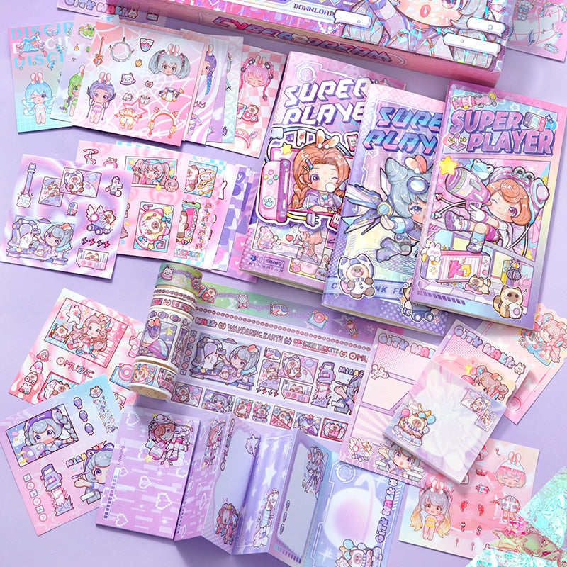 Kawaii Cyberpunk Journal Set