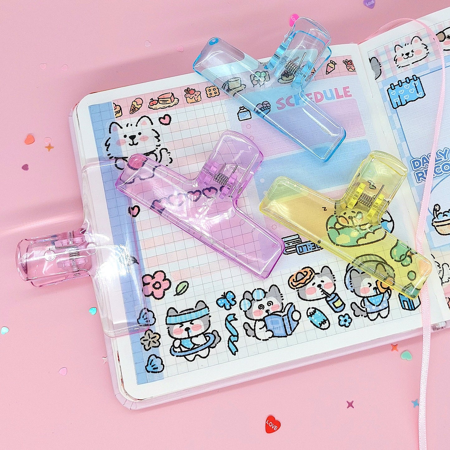 Acrylic Page Clips - The Kawaii Nest