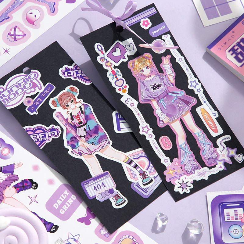 Collage Sticker and Paper Material Books - The Kawaii Nest