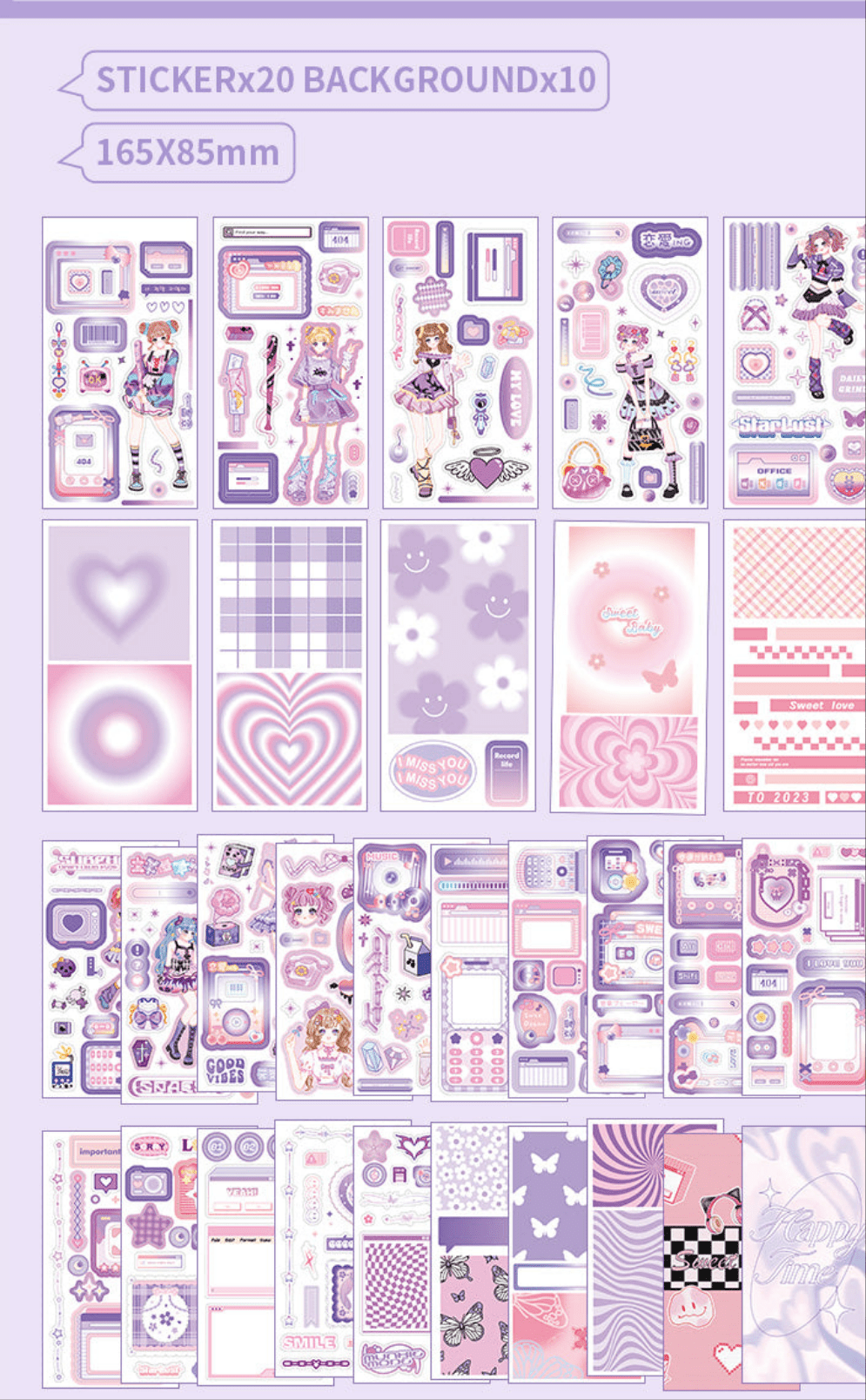 Collage Sticker and Paper Material Books - The Kawaii Nest