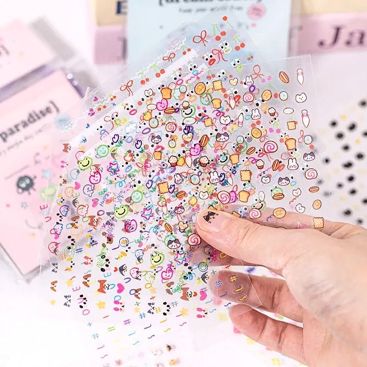 Compact Mini Deco Sticker Book – 1600+ P.E.T Stickers - The Kawaii Nest