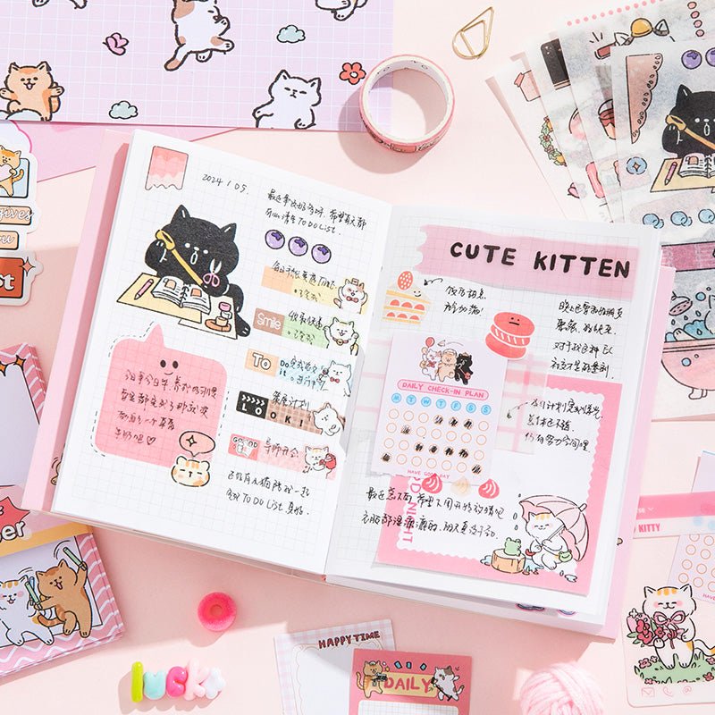 Cute Cat Journal Gift Set - The Kawaii Nestjournals