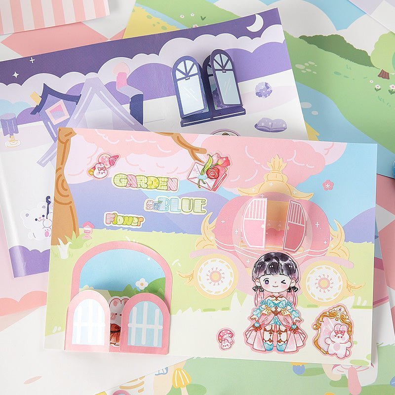 Cute Dress - Up Dolls Sticker Sets - The Kawaii Nest