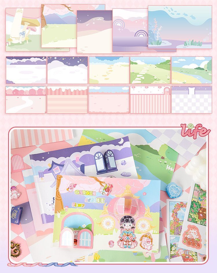 Cute Dress - Up Dolls Sticker Sets - The Kawaii Nest