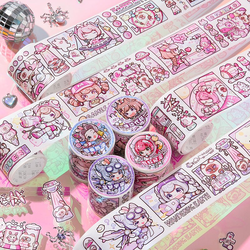 Cyberpunk World Washi Tape Rolls - The Kawaii Nest