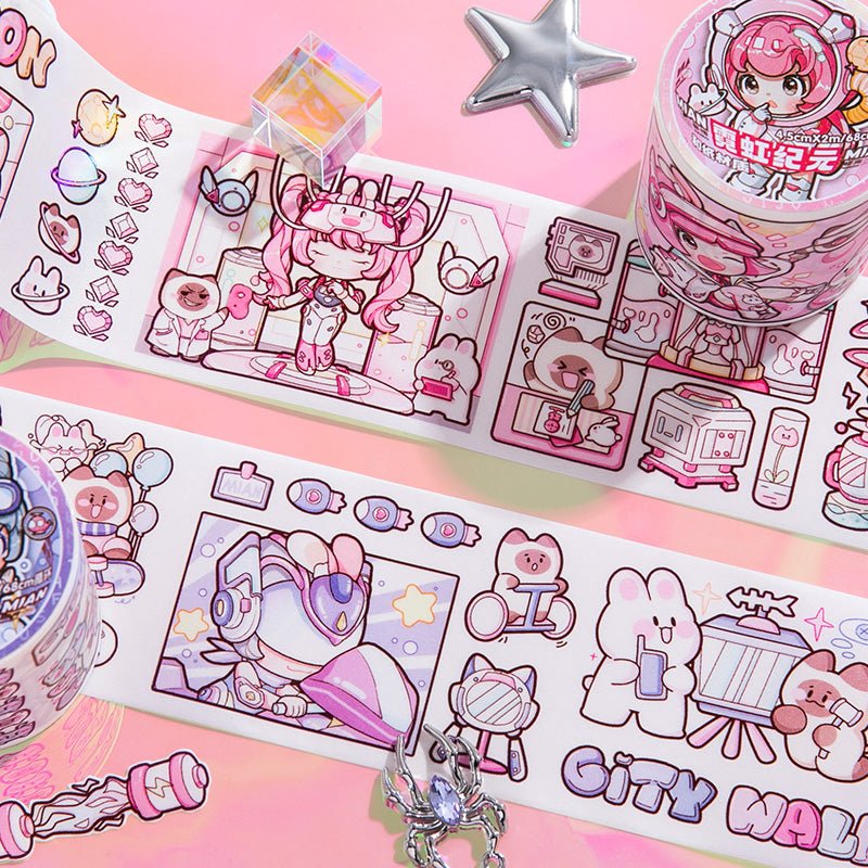 Cyberpunk World Washi Tape Rolls - The Kawaii Nest