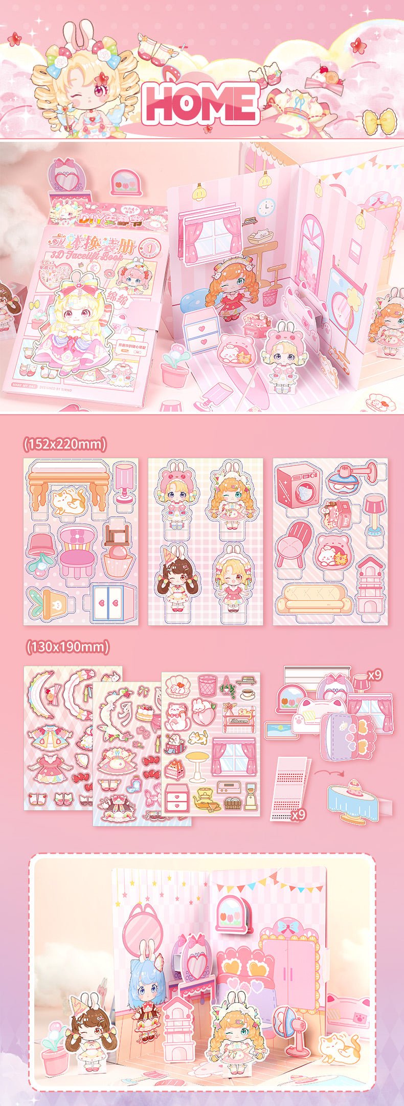 DIY Pop - Up Doll Adventure - The Kawaii Nest