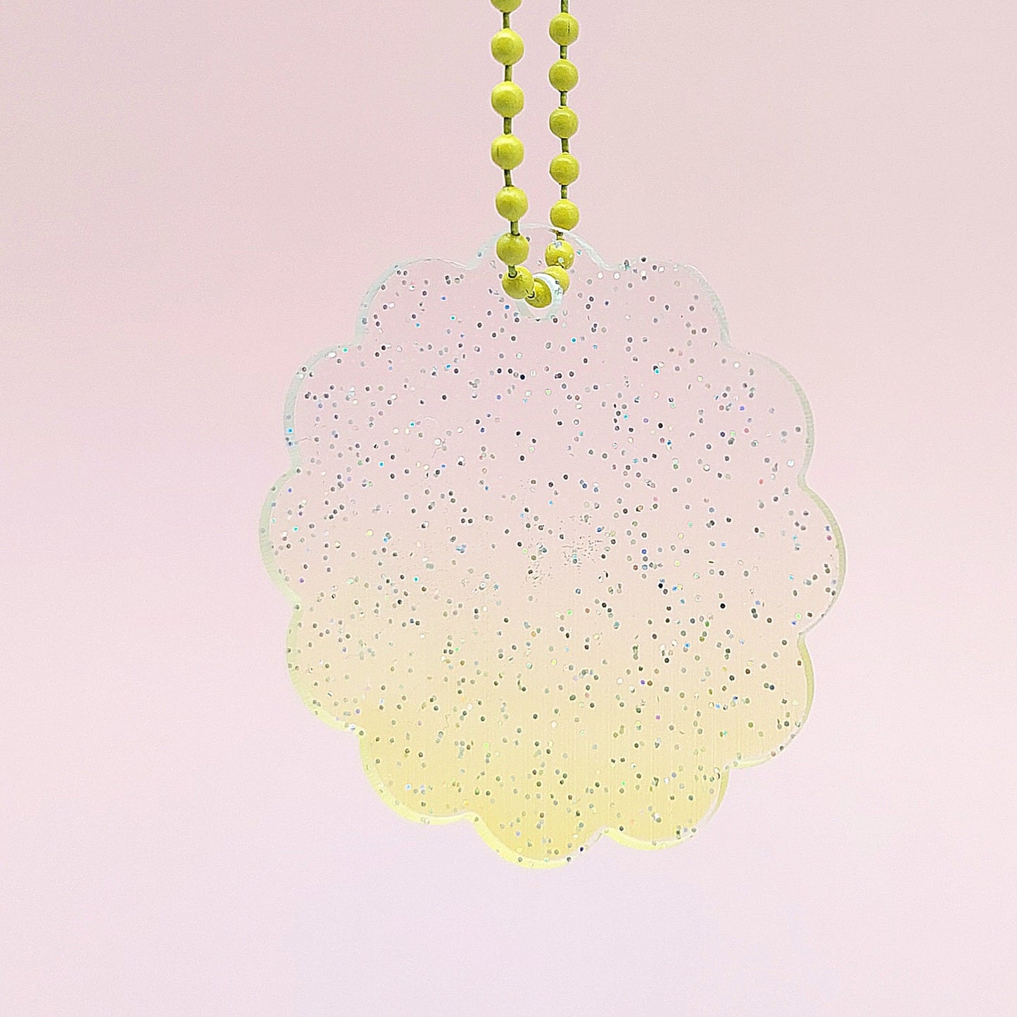Glitter Acrylic Tag & Chain For Decorating - The Kawaii Nestcream craft