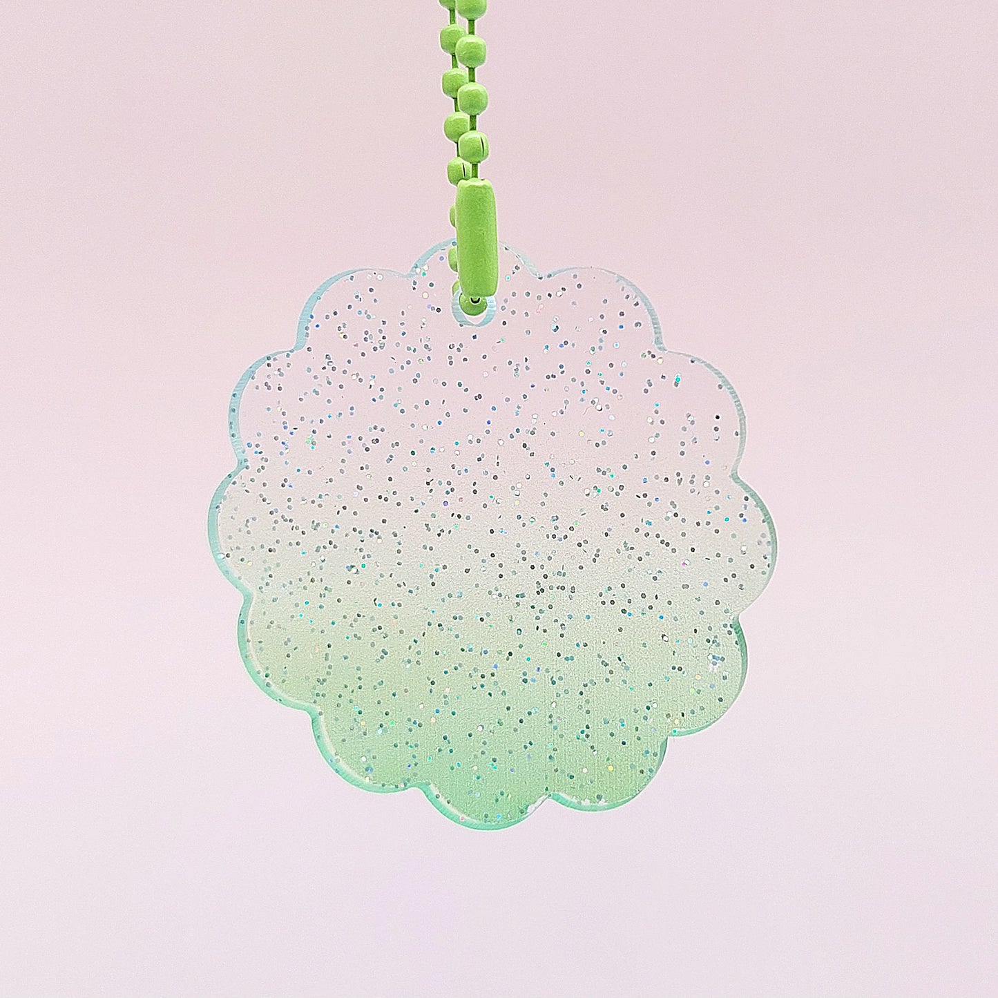 Glitter Acrylic Tag & Chain For Decorating - The Kawaii Nestcream craft