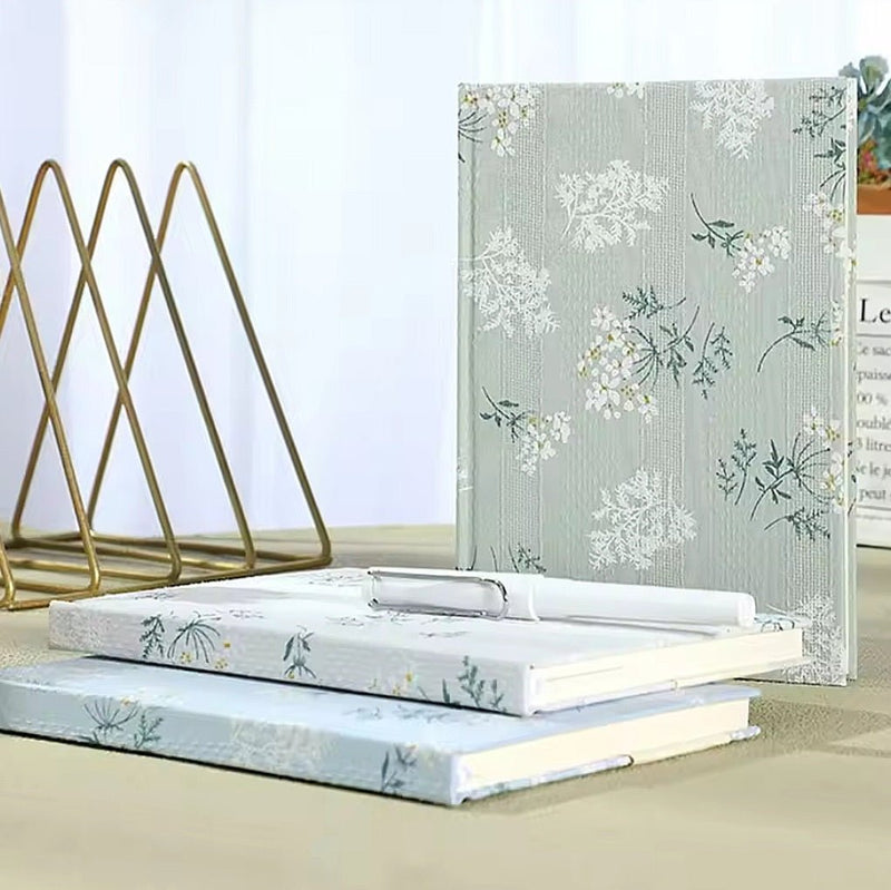 Heirloom Floral Notebook – A5, Cotton - Bound - The Kawaii Nest