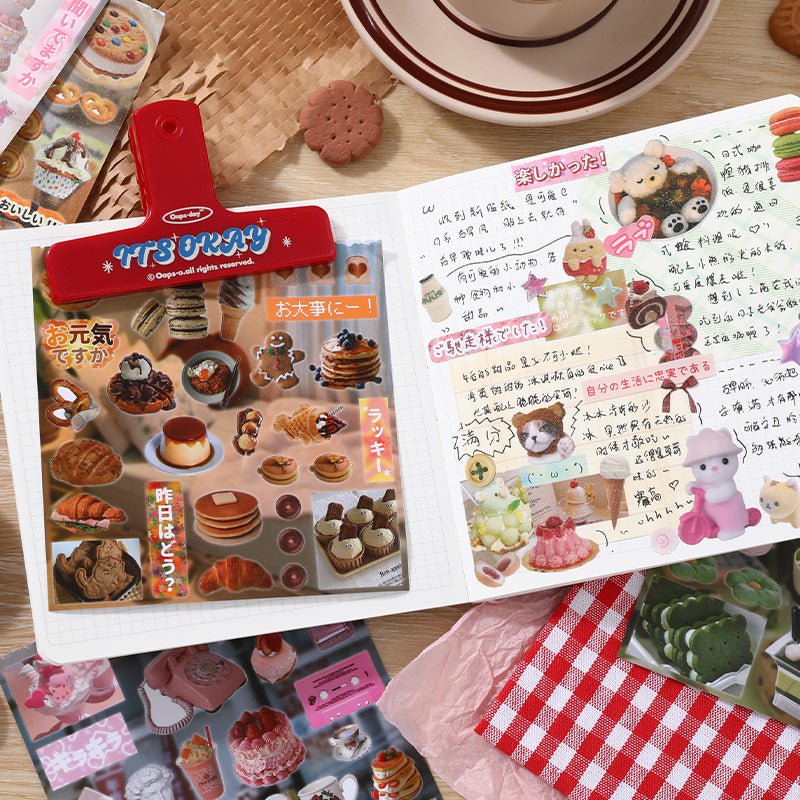 Japanese - Style Dessert Collage Sticker Books - The Kawaii Nest