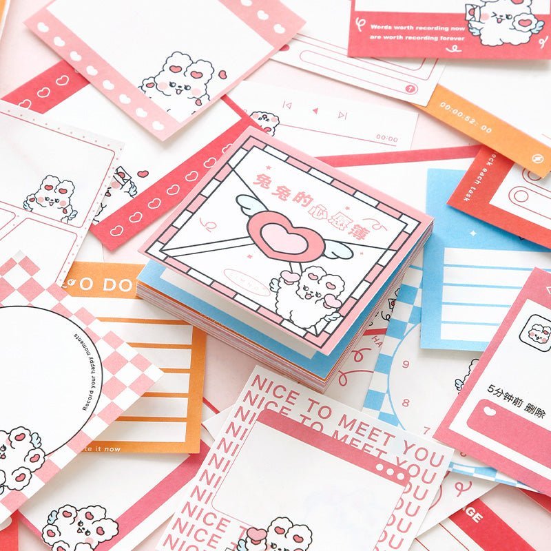 Journal / Notebook Gift Set ~ Fluffy Bunny ~ Large - The Kawaii Nest