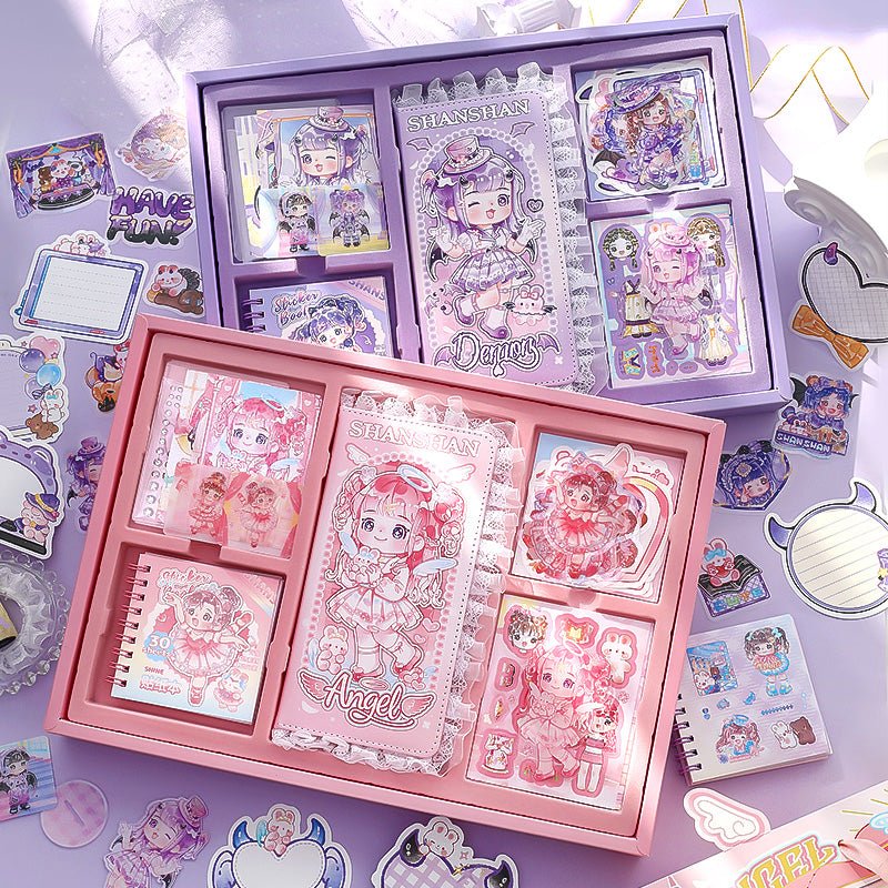 Kawaii Lace Journal Set – Angel & Demon Edition - The Kawaii Nest