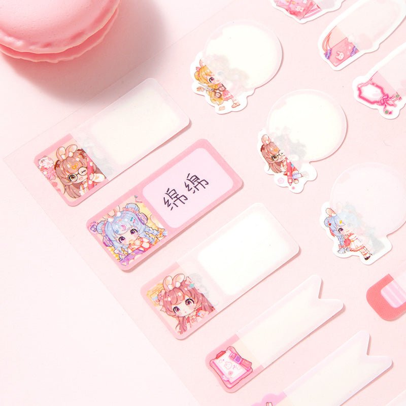 Kawaii Name Sticker Labels - The Kawaii Nest