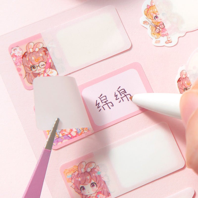 Kawaii Name Sticker Labels - The Kawaii Nest