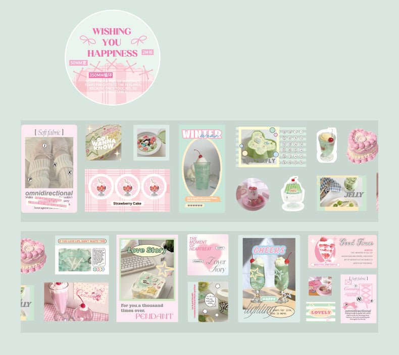 Korean - Style Deco Sticker Roll - The Kawaii Nest