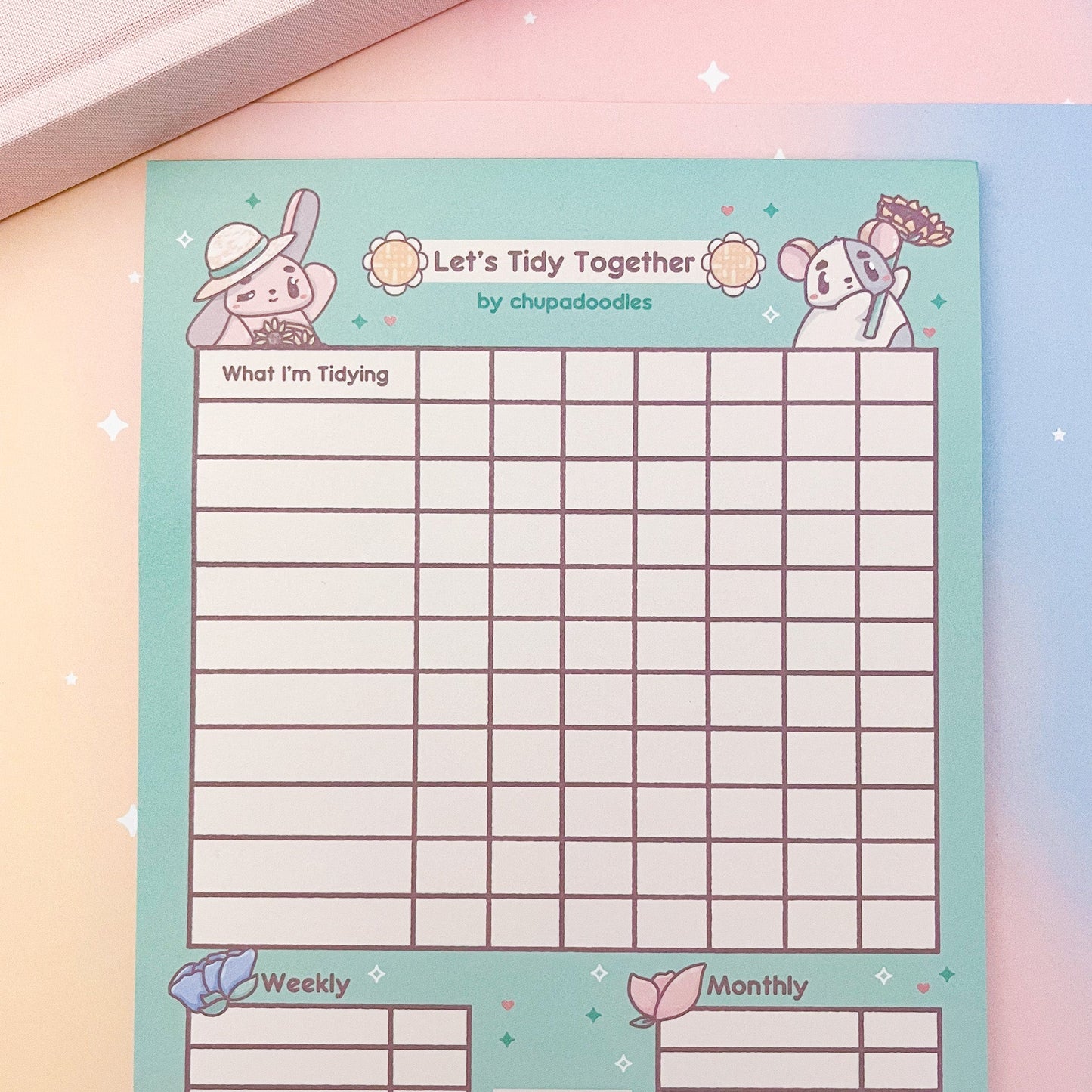 Let’s Tidy Chore List ~ Planner Notepad ~ A5 - The Kawaii Nest