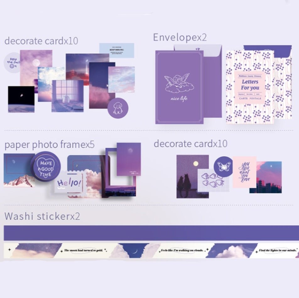 Milky Way - Moonlight Journal Set - The Kawaii Nestjournals