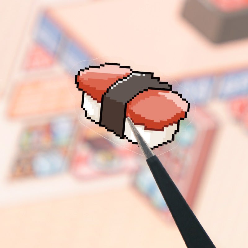 Pixel 3D Isometric Sticker Scene Set – Sushi Restaurant & Space Station - The Kawaii Nest