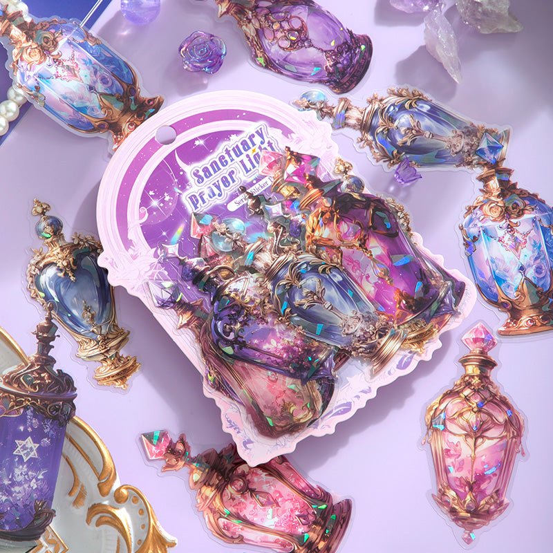 Sanctuary Prayer Light – Ethereal P.E.T. Sticker Packs - The Kawaii Nest