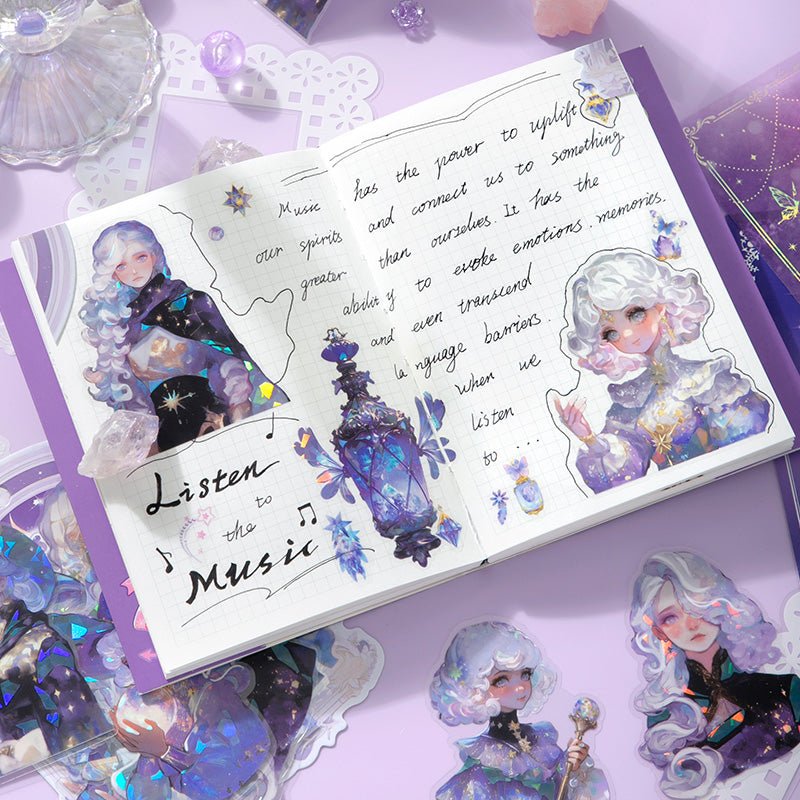 Sanctuary Prayer Light – Ethereal P.E.T. Sticker Packs - The Kawaii Nest