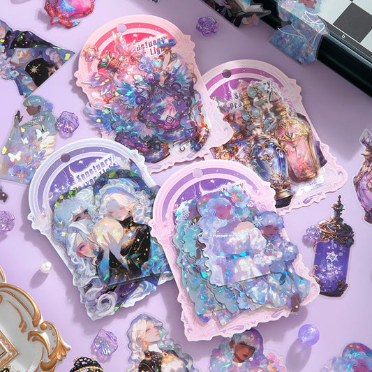 Sanctuary Prayer Light – Ethereal P.E.T. Sticker Packs - The Kawaii Nest