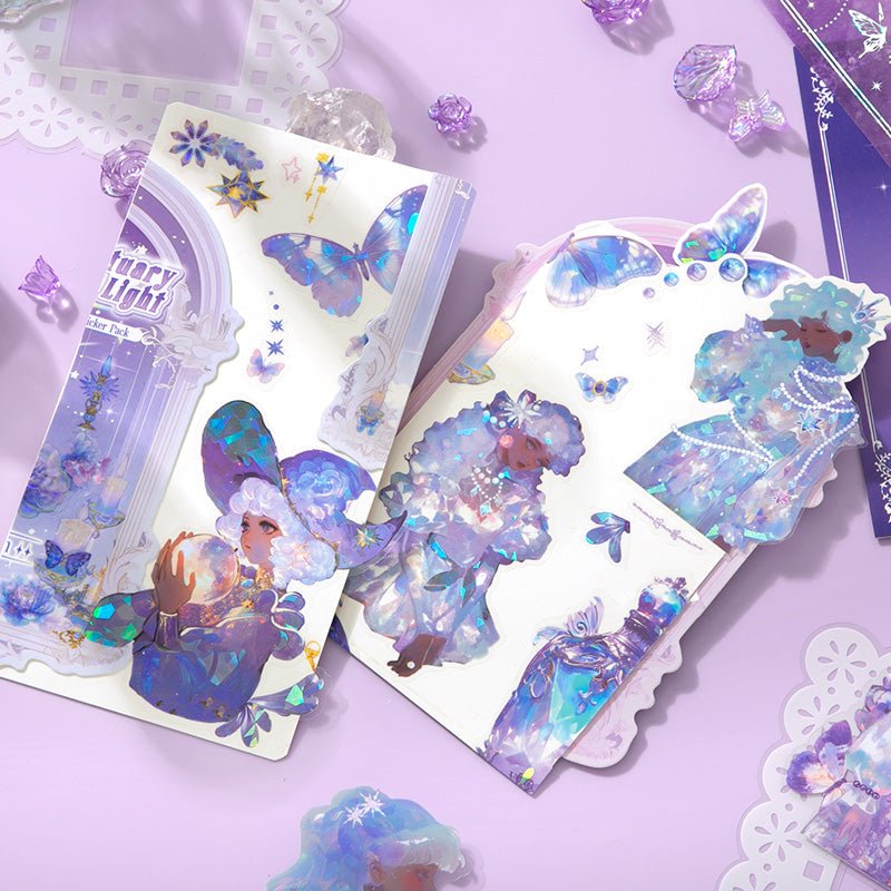 Sanctuary Prayer Light – Ethereal P.E.T. Sticker Packs - The Kawaii Nest