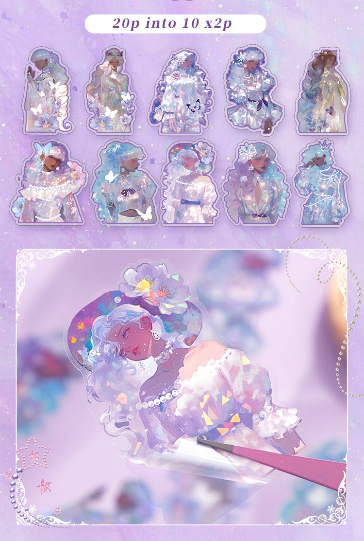 Sanctuary Prayer Light – Ethereal P.E.T. Sticker Packs - The Kawaii Nest