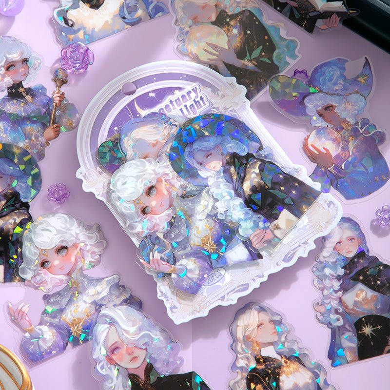 Sanctuary Prayer Light – Ethereal P.E.T. Sticker Packs - The Kawaii Nest