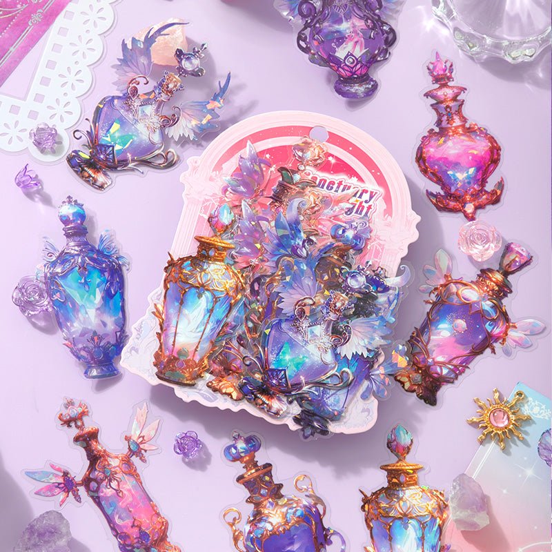 Sanctuary Prayer Light – Ethereal P.E.T. Sticker Packs - The Kawaii Nest