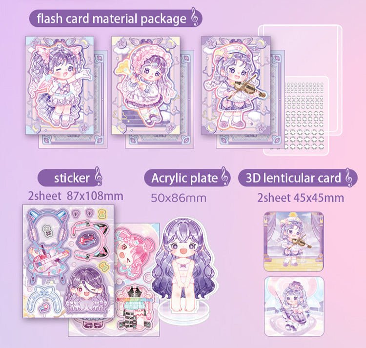 Shine's Kawaii Stationery Journal Gift Set – Ballet & Concert Themes - The Kawaii Nest