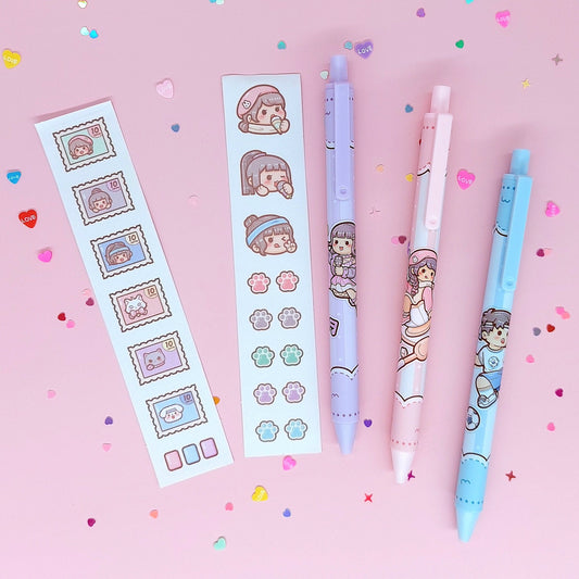Small Mochi 3 Pen Pack - The Kawaii Nest