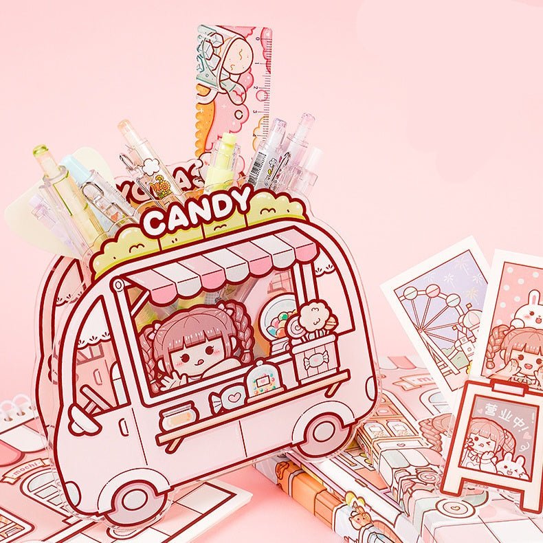 Small Mochi Acrylic Pen Holder - The Kawaii Nest