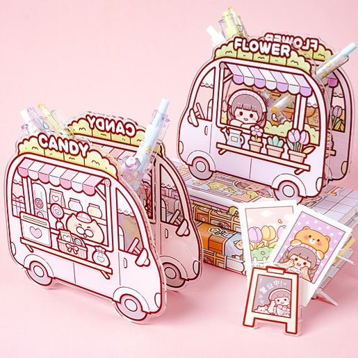 Small Mochi Acrylic Pen Holder - The Kawaii Nest