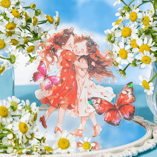 Twins & Butterflies Holographic Sticker Sets - The Kawaii Nest