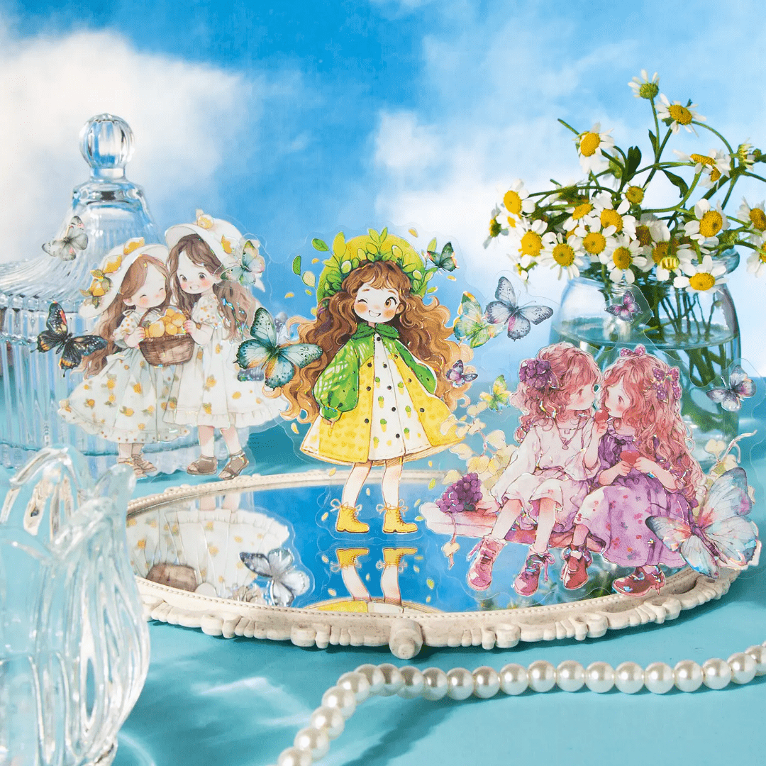 Twins & Butterflies Holographic Sticker Sets - The Kawaii Nest