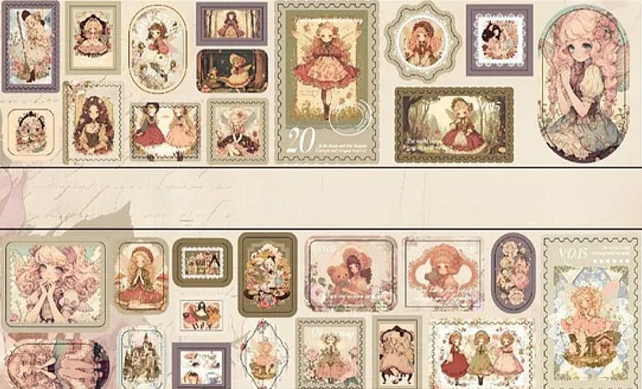 Vintage Kitsch Sticker Rolls - The Kawaii Nest