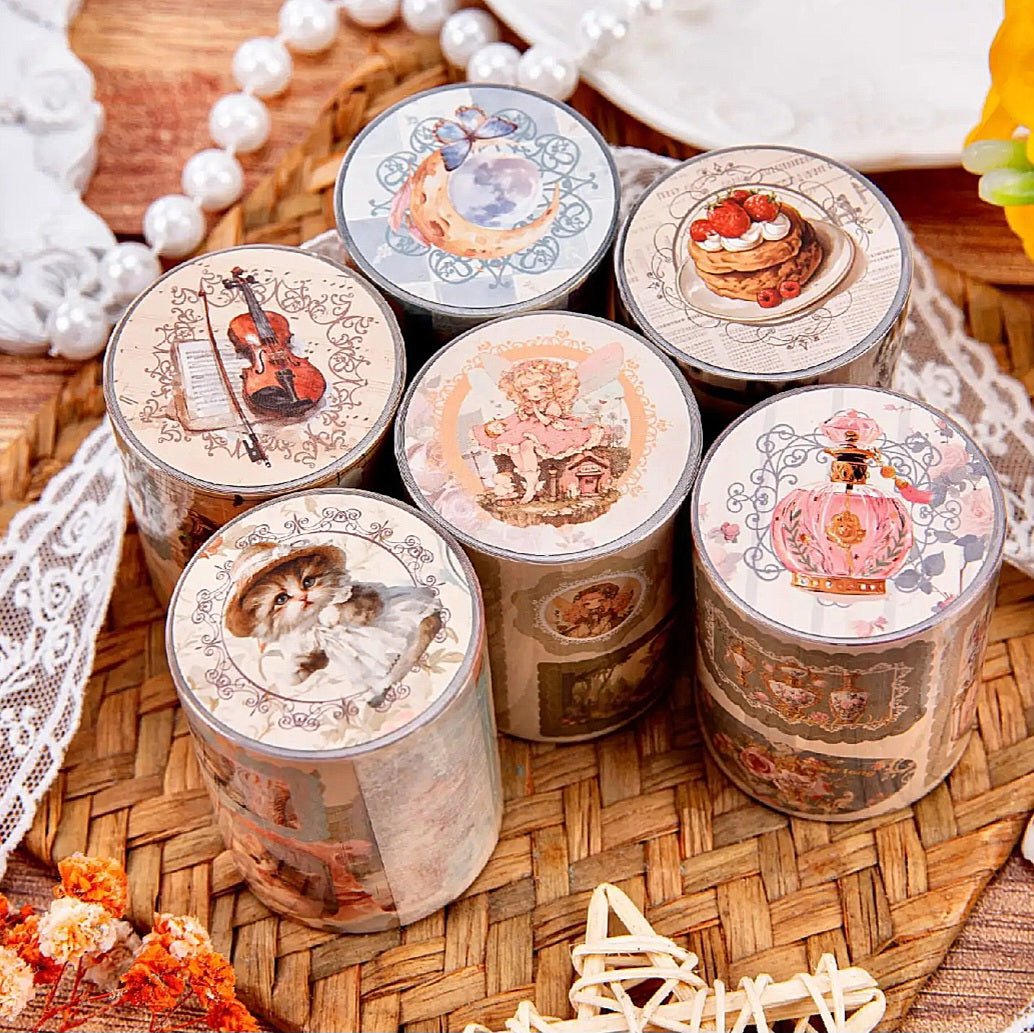 Vintage Kitsch Sticker Rolls - The Kawaii Nest