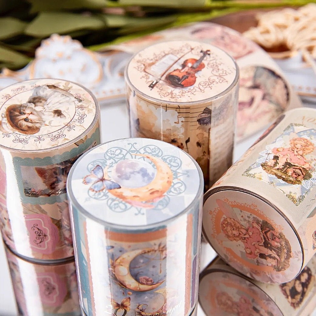Vintage Kitsch Sticker Rolls - The Kawaii Nest