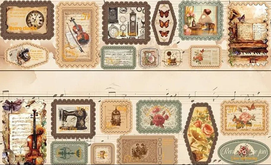 Vintage Kitsch Sticker Rolls - The Kawaii Nest