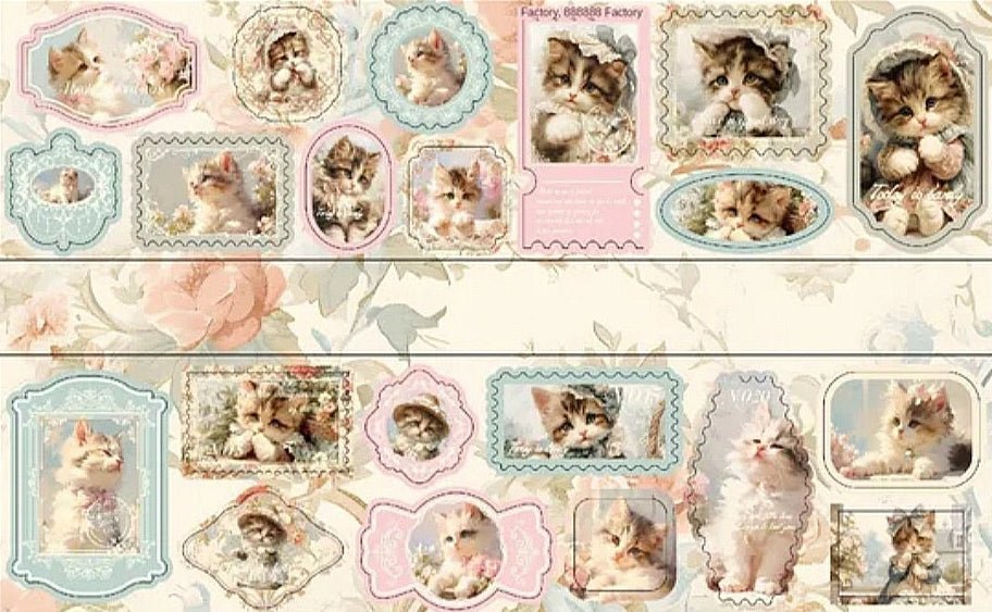 Vintage Kitsch Sticker Rolls - The Kawaii Nest