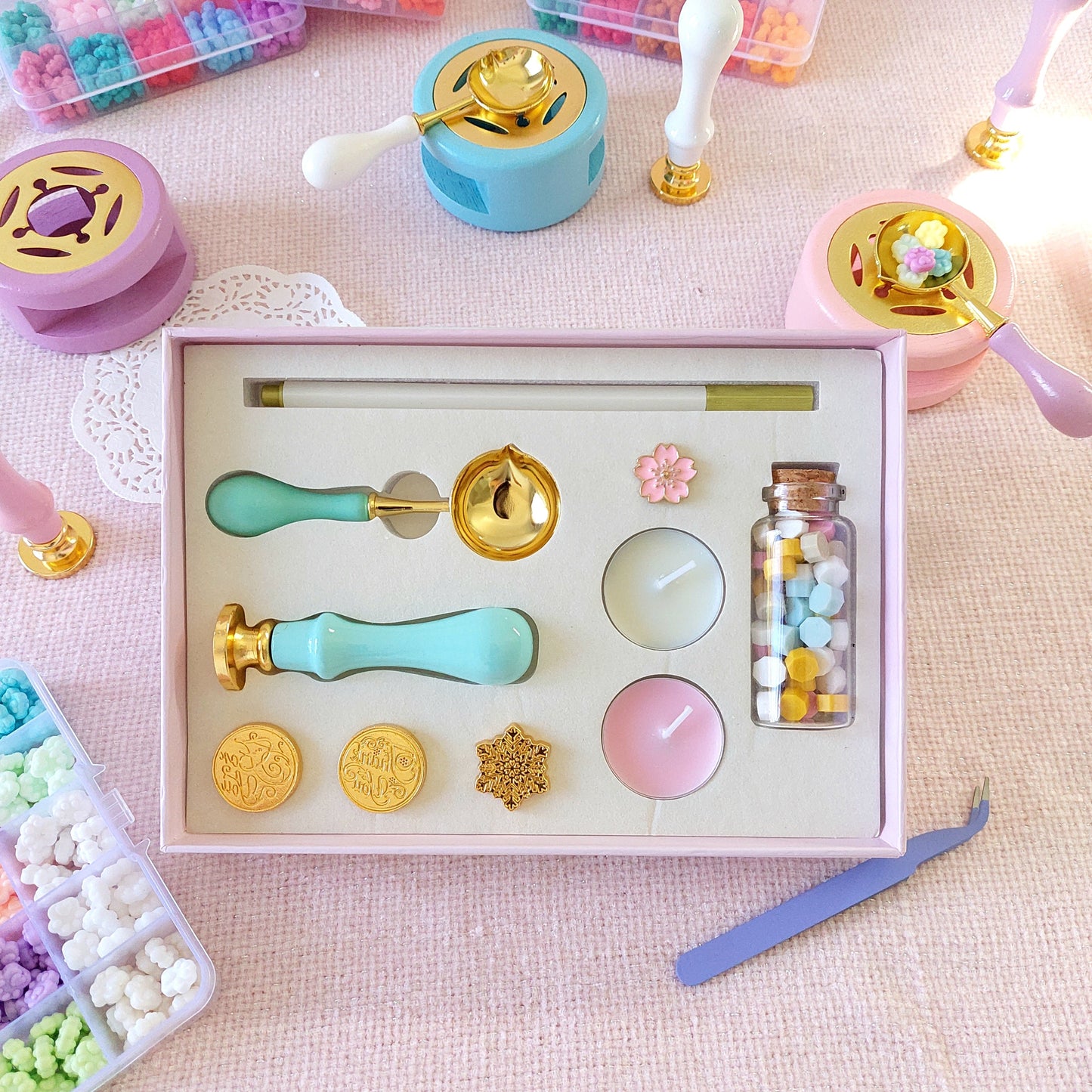 Wax Seal Set with Bonus Furnace - The Kawaii Nest