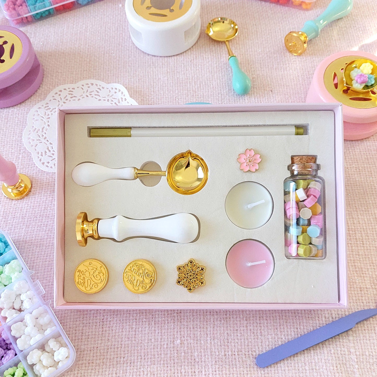 Wax Seal Set with Bonus Furnace - The Kawaii Nest